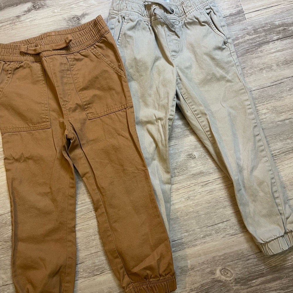 Boys Jogger Pants Lot Size 5 – Old Navy & Geronimo | Neutral Tones